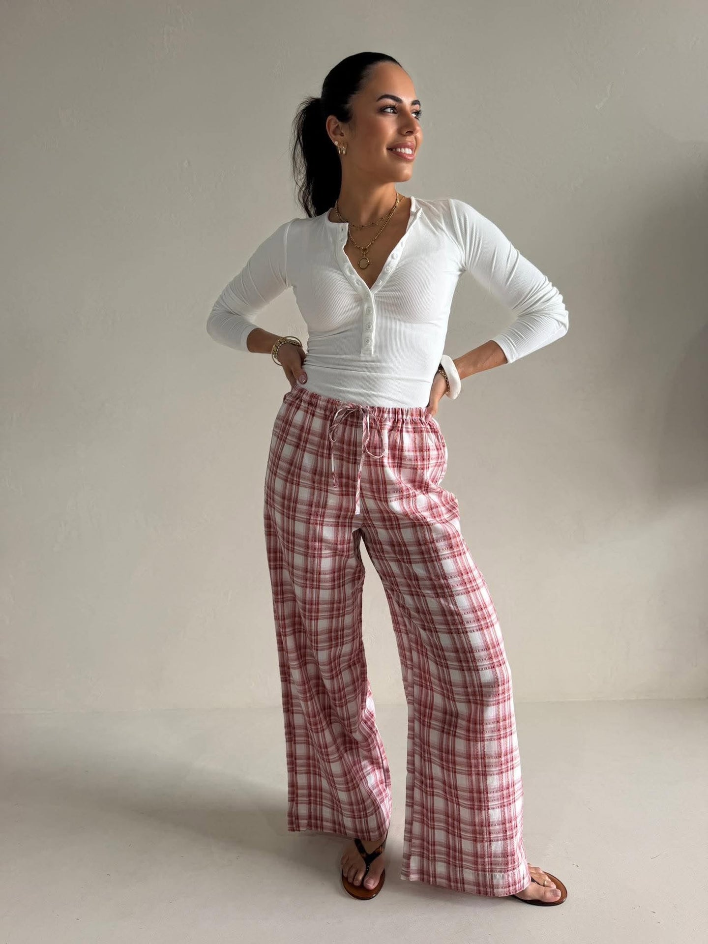 CHELSEA CHECK PANT