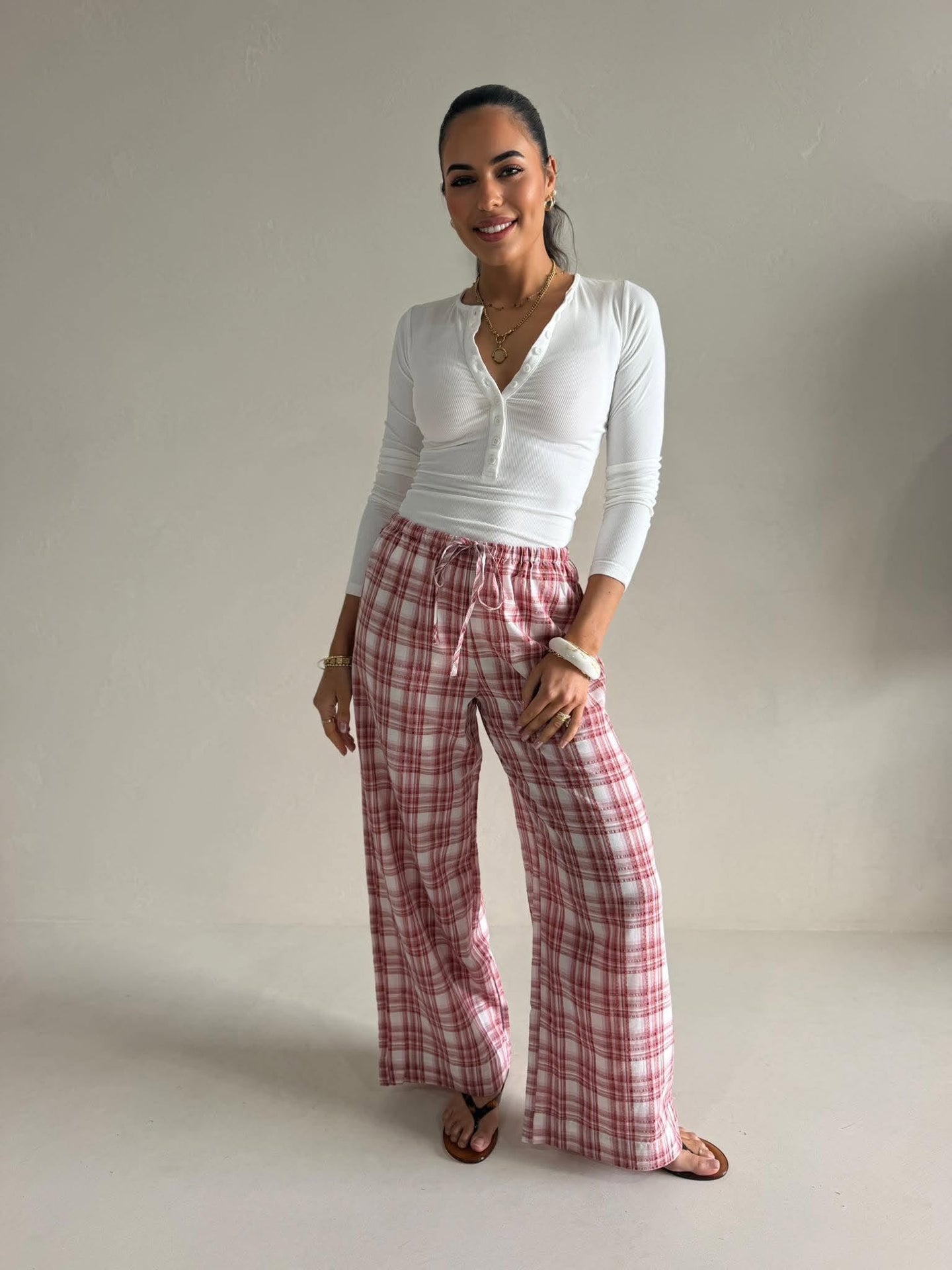 CHELSEA CHECK PANT