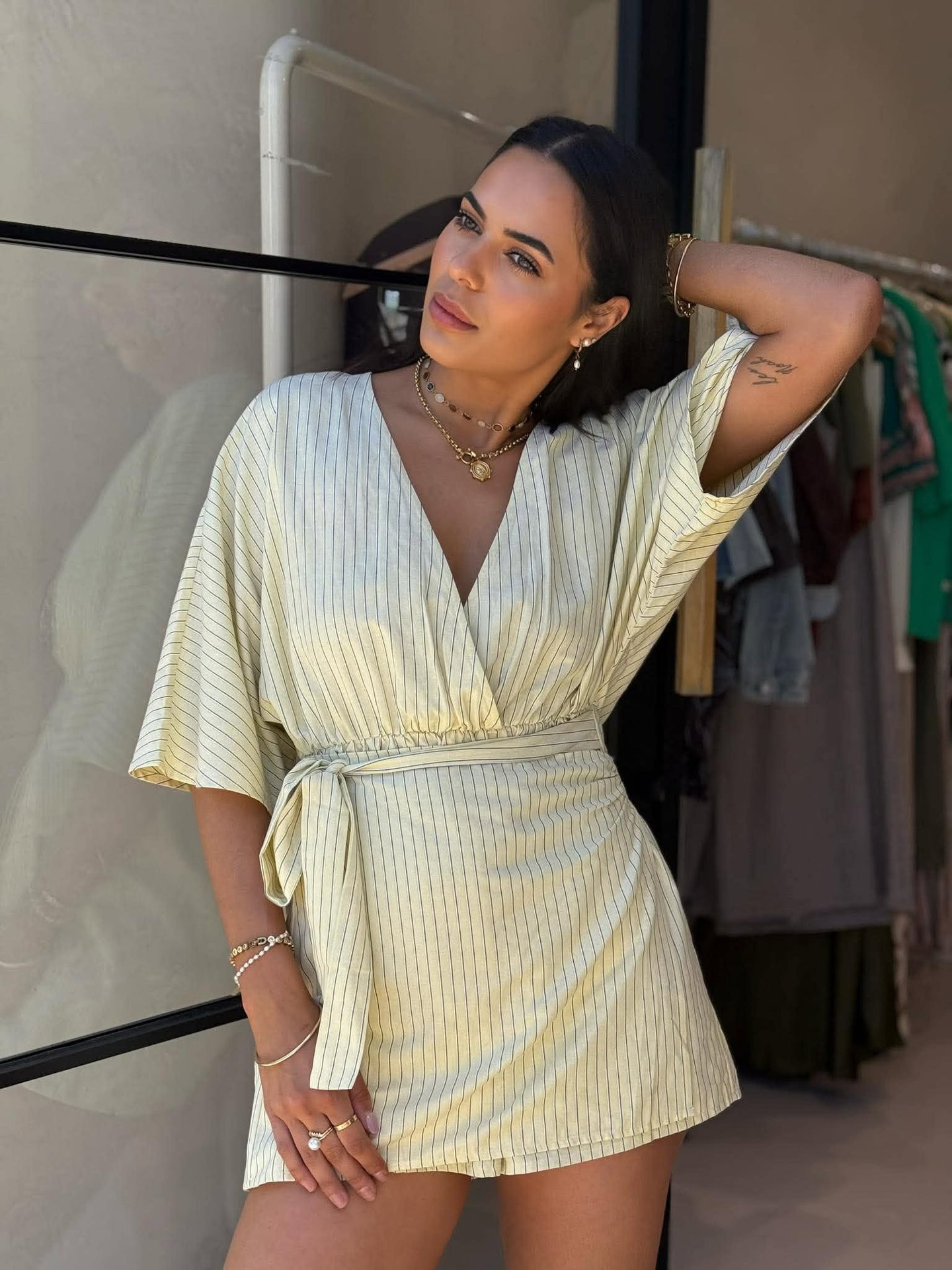 KIKI PLAYSUIT -LEMON