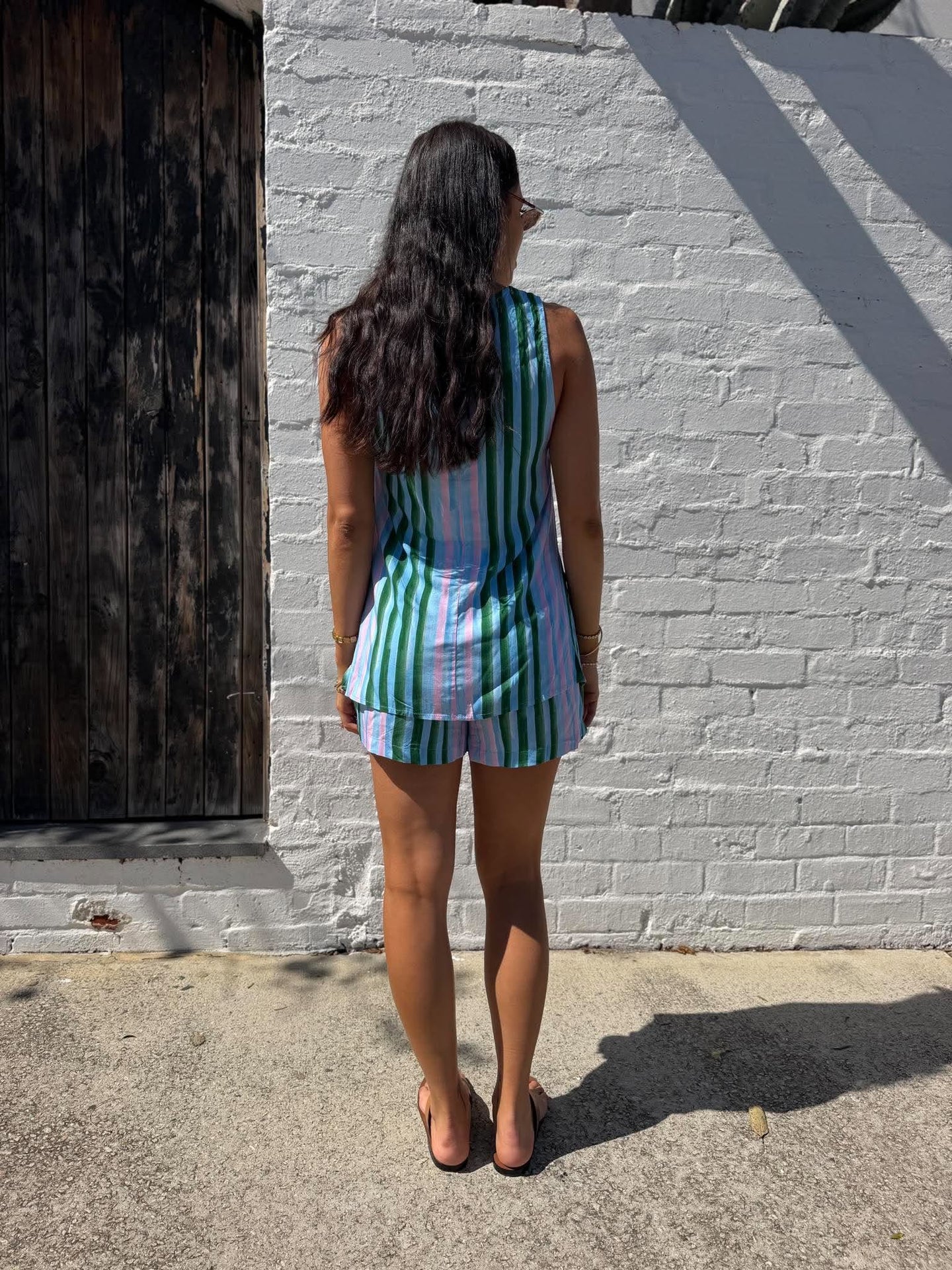 SWEET STRIPE SHORT SET