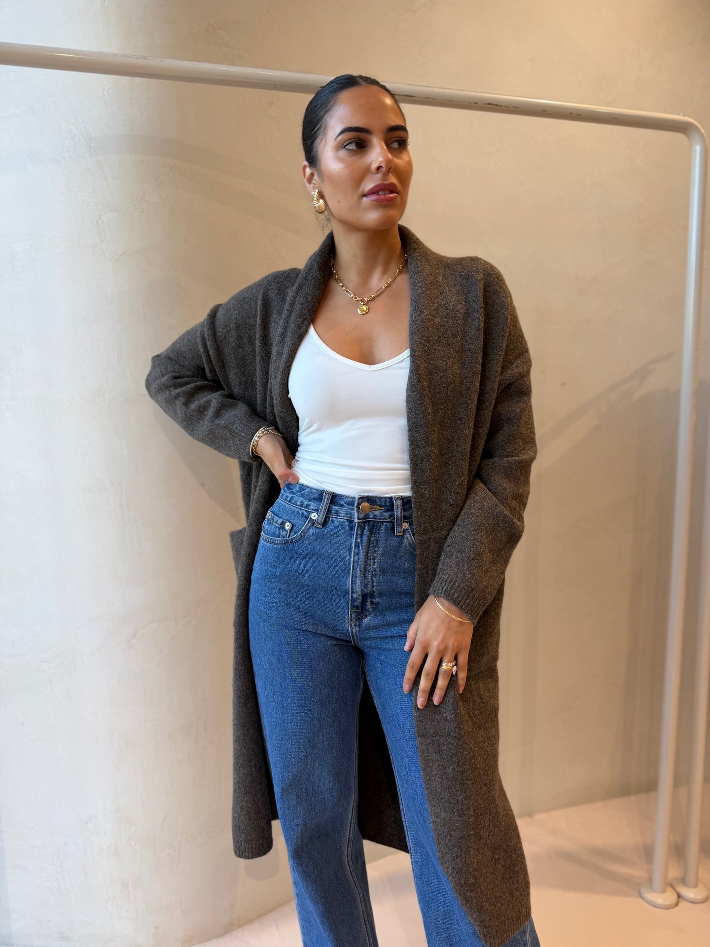 RECREATE KNIT -BROWN