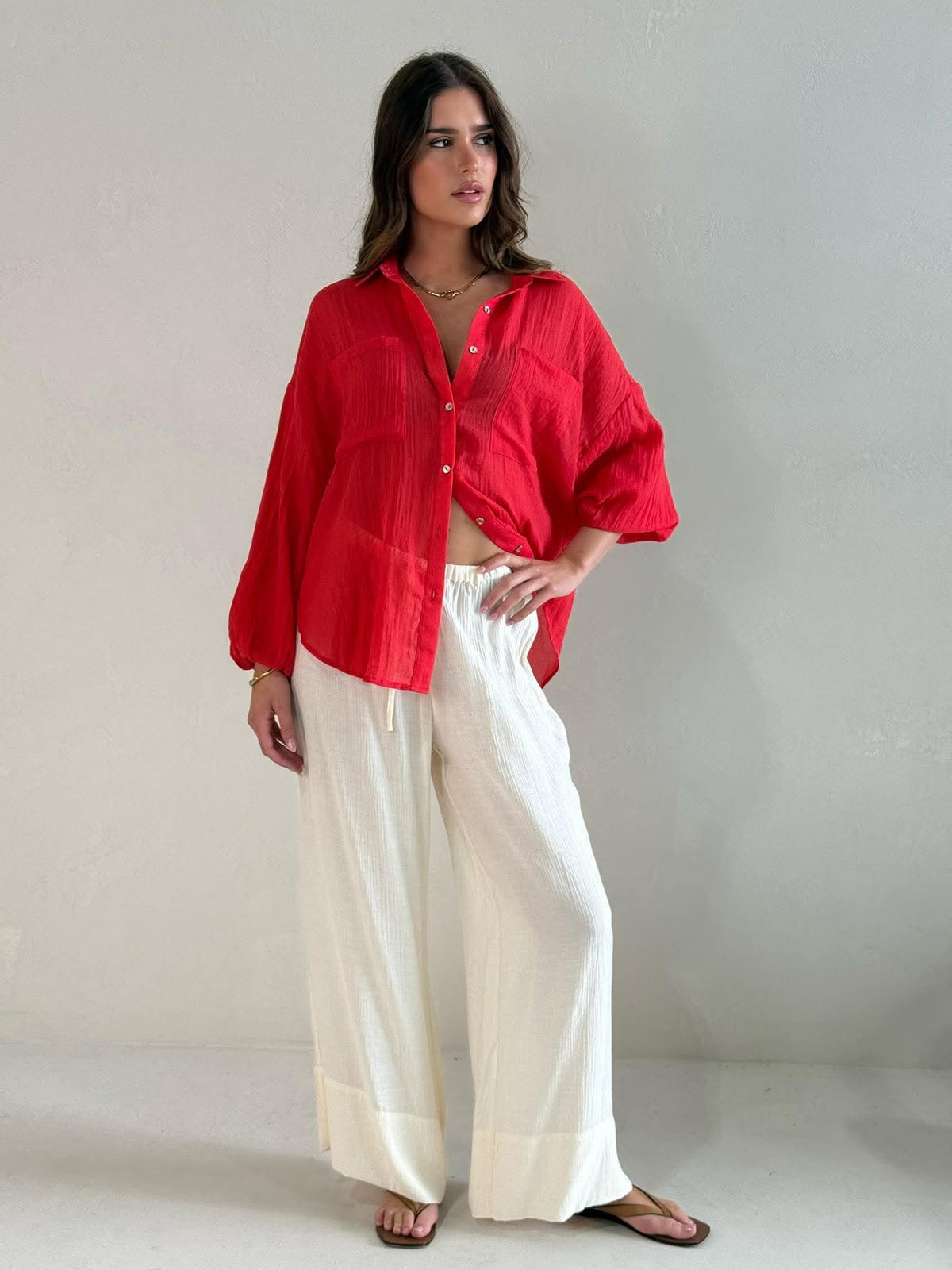 MADRID SHIRT- CHILLI RED