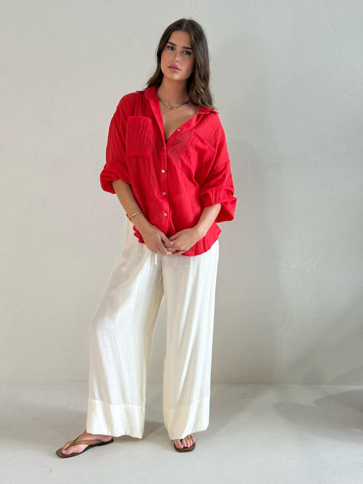 MADRID SHIRT- CHILLI RED
