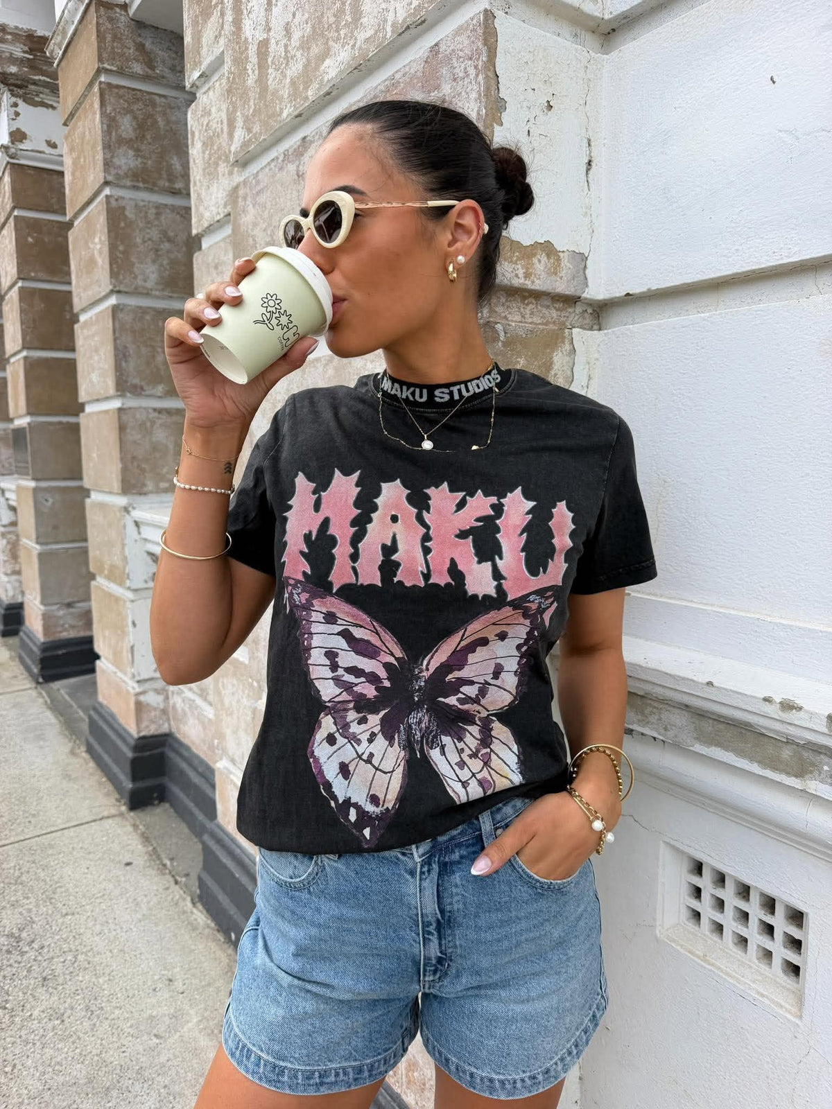 TATTOO BUTTERFLY TEE- MAKU