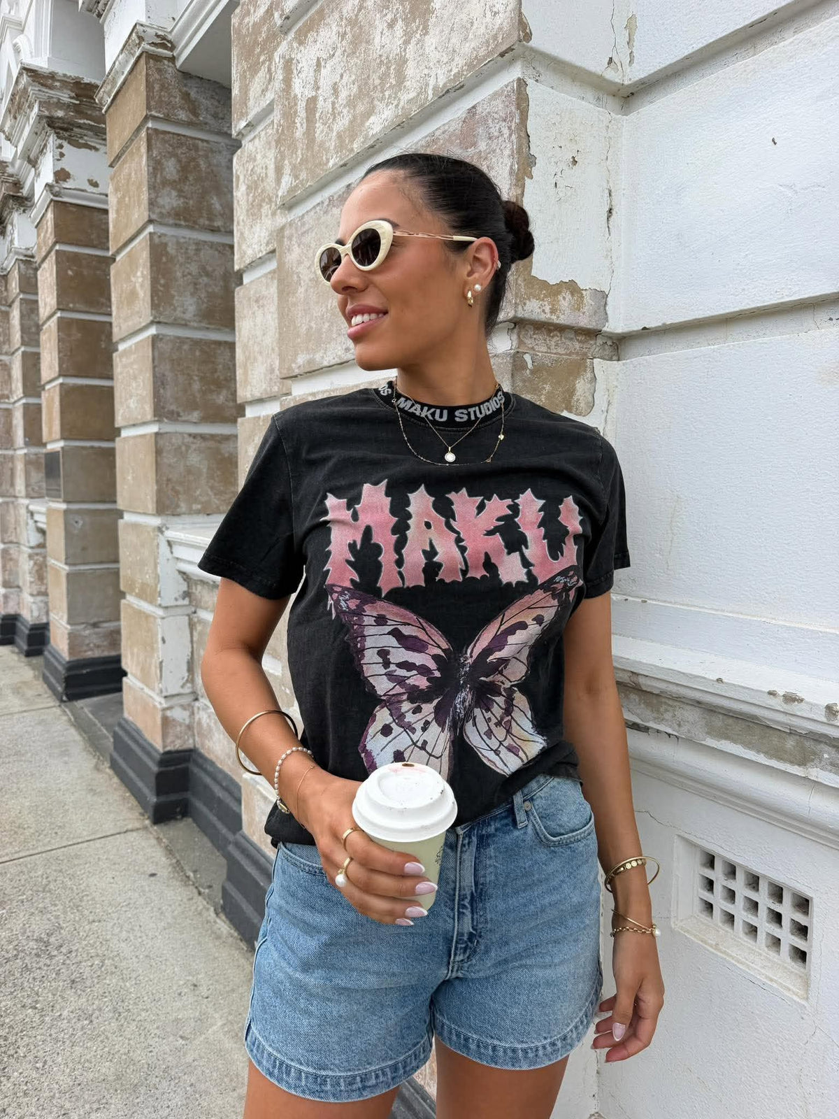TATTOO BUTTERFLY TEE- MAKU