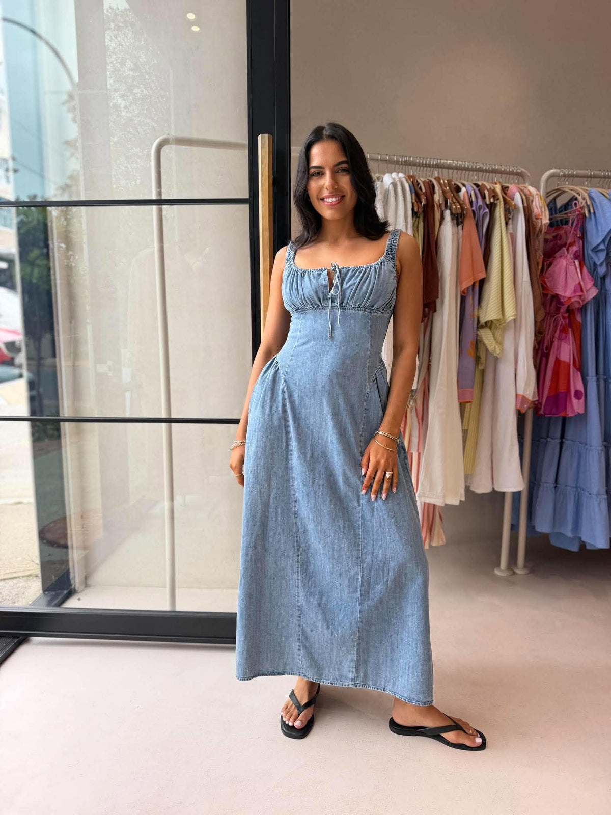 POPPY DENIM DRESS