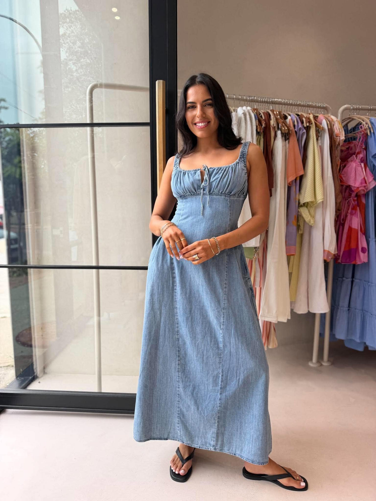 POPPY DENIM DRESS