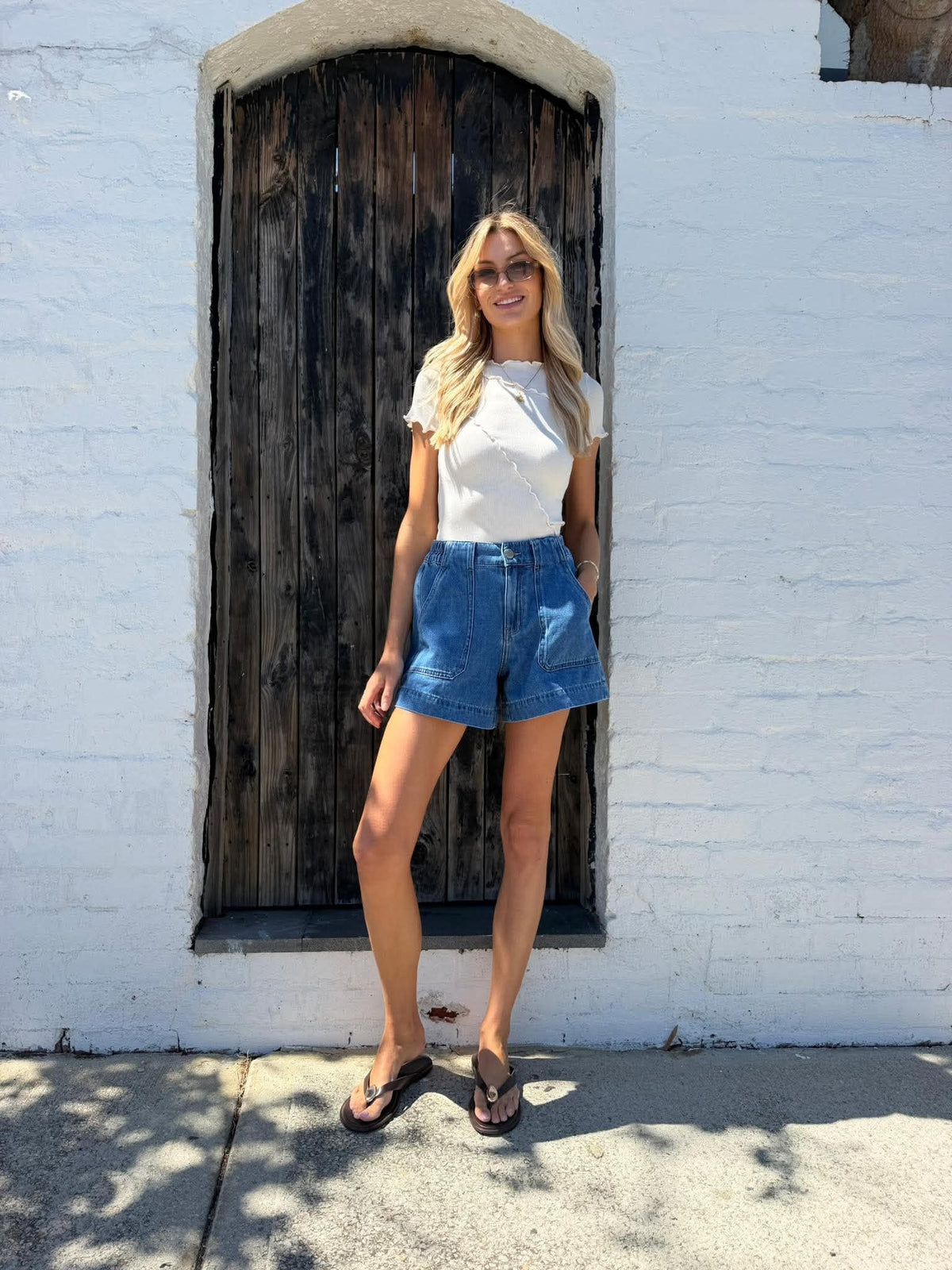 SITA SHORT SLEEVE TEE- IVORY