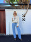 THE BELLE PU BOMBER - CREAM