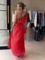 BAJA ONE SHOULDER DRESS - PUNCH