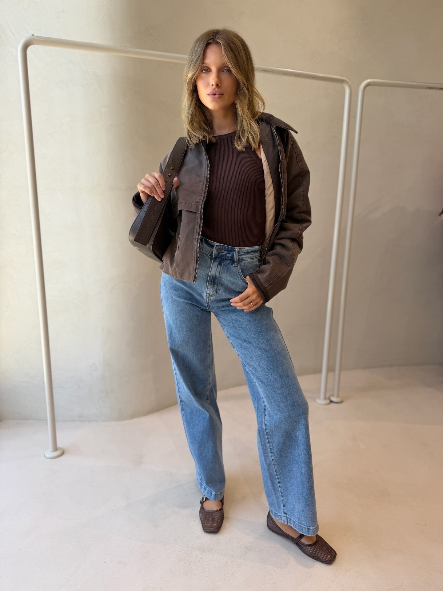 JACQUI WIDE LEG JEAN - LIGHT BLUE