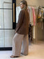 PERRY LINEN JACKET - CHOCOLATE