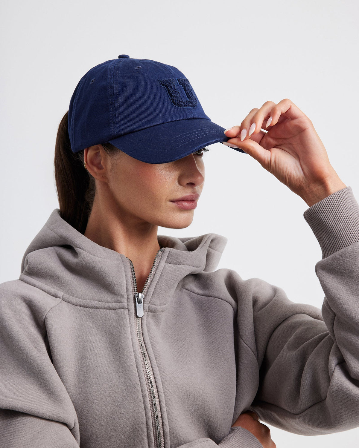 SIDE LINE CAP BOUCLE- MEDNIGHT NAVY