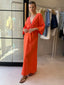 MIRAMAR TWIST MAXI DRESS - CORAL