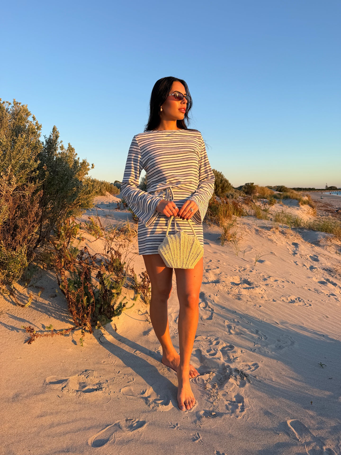 LELANI MINI DRESS- NAUTIC STRIPE