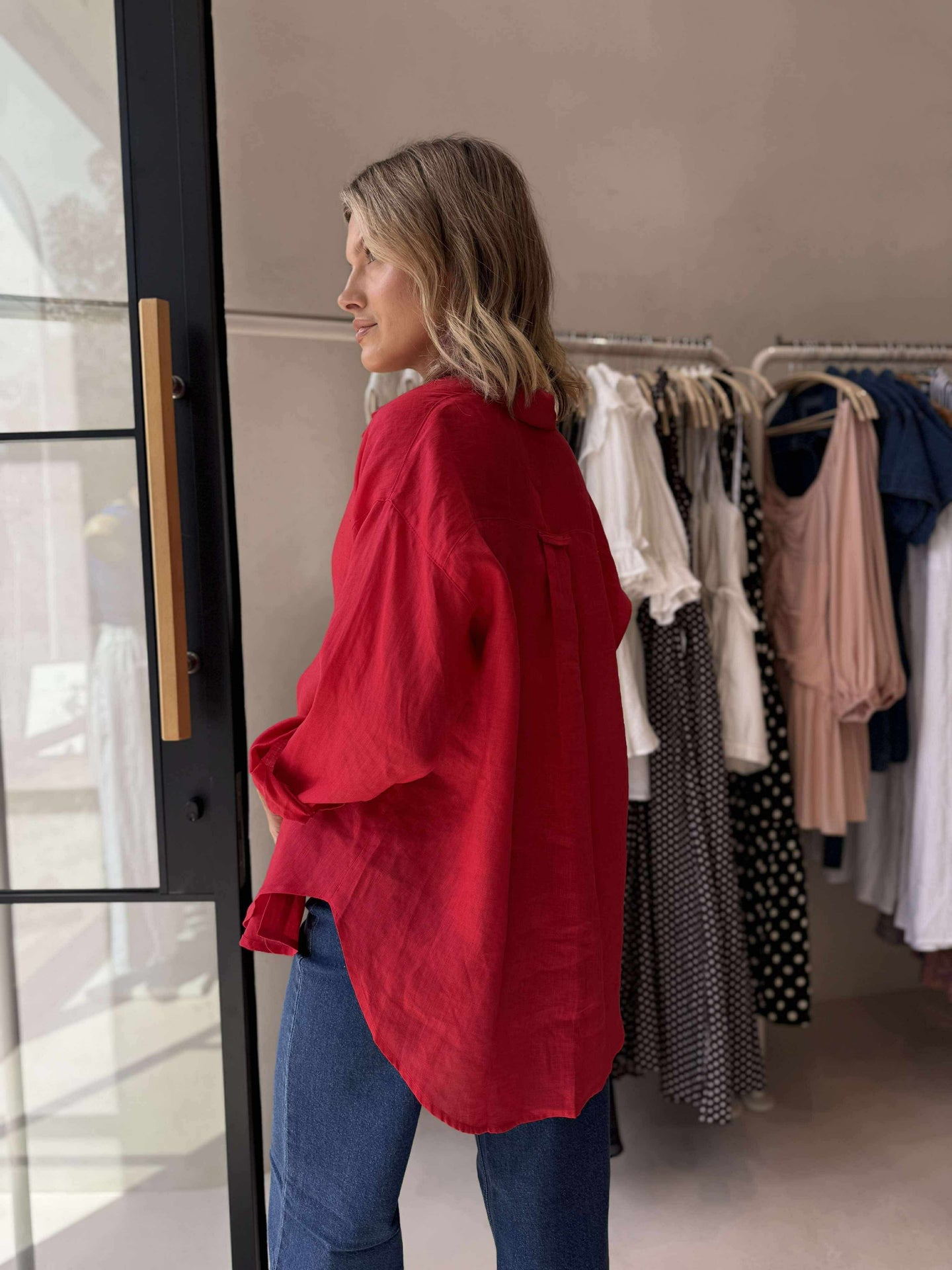 MILLIE SHIRT-RED