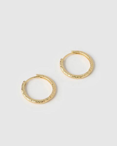 ARABELLA GOLD HOOP EARRINGS