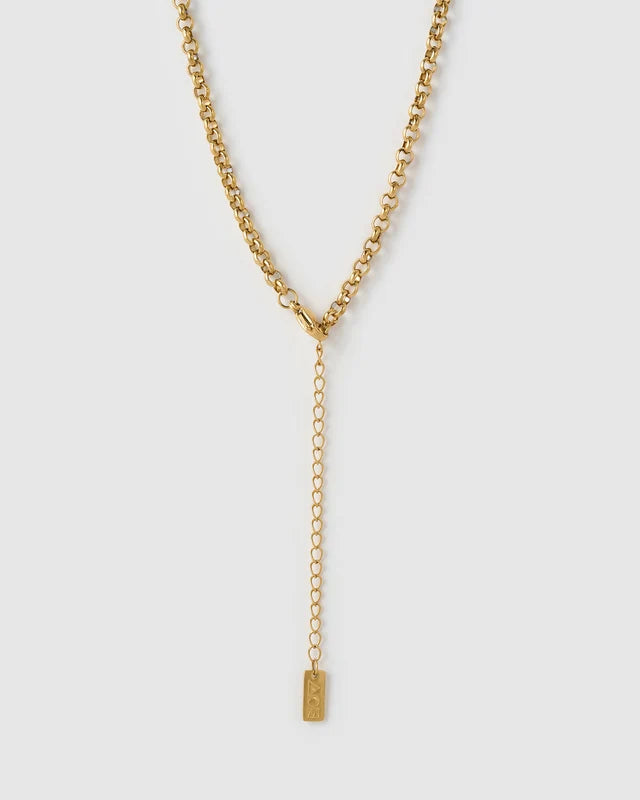 CIRCLE CHARM NECKLACE- GOLD