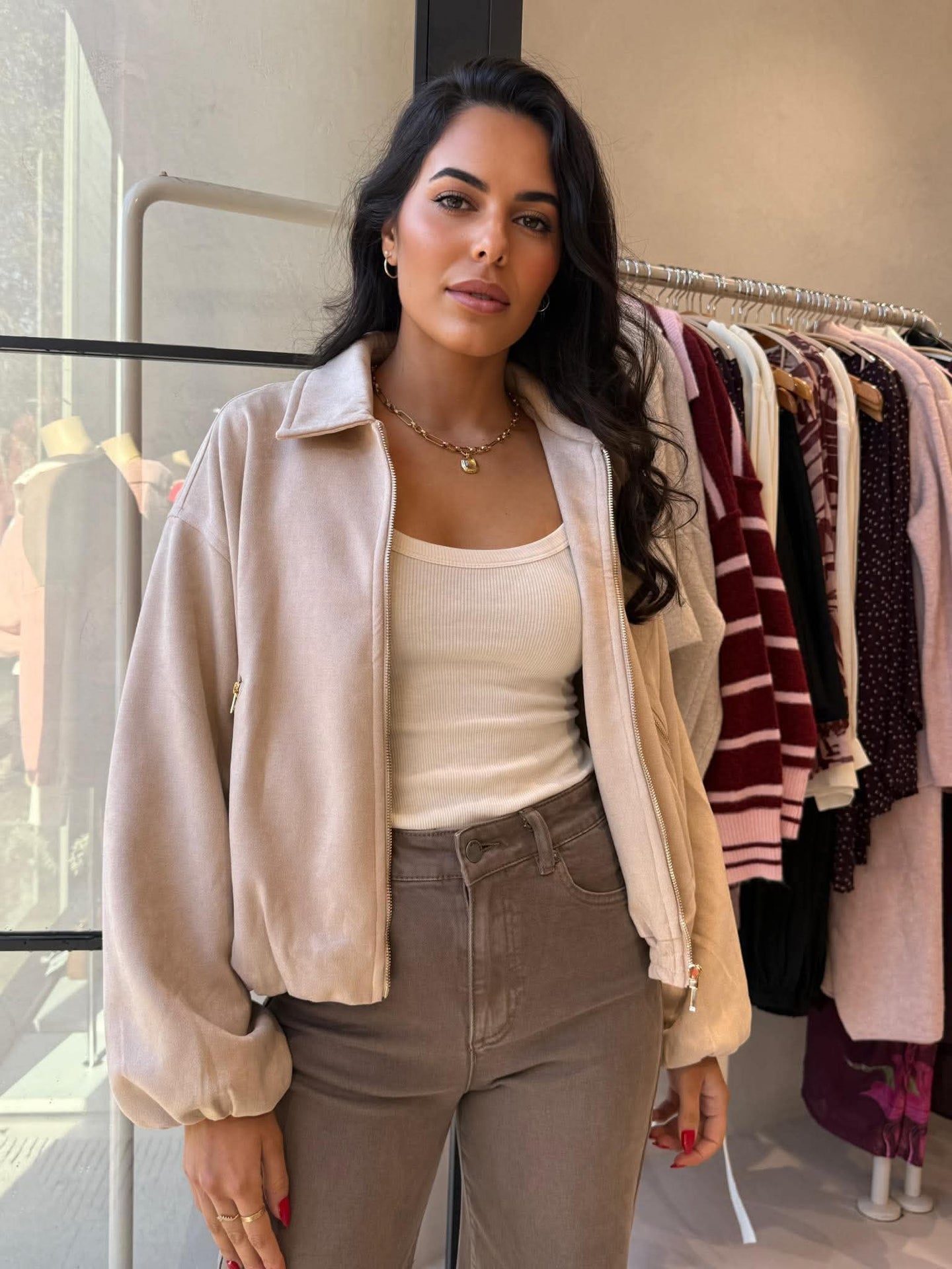 ZAKNI JACKET - LATTE