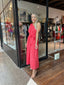 BAJA ONE SHOULDER DRESS - PUNCH
