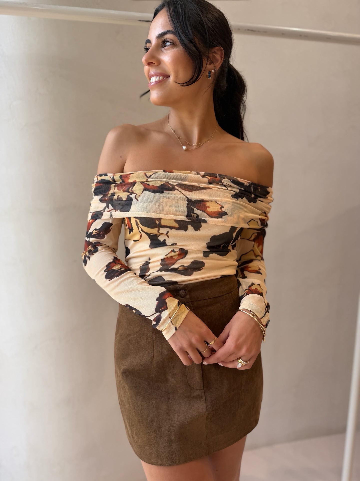 SOPHIE SUEDE MINI - CHOC
