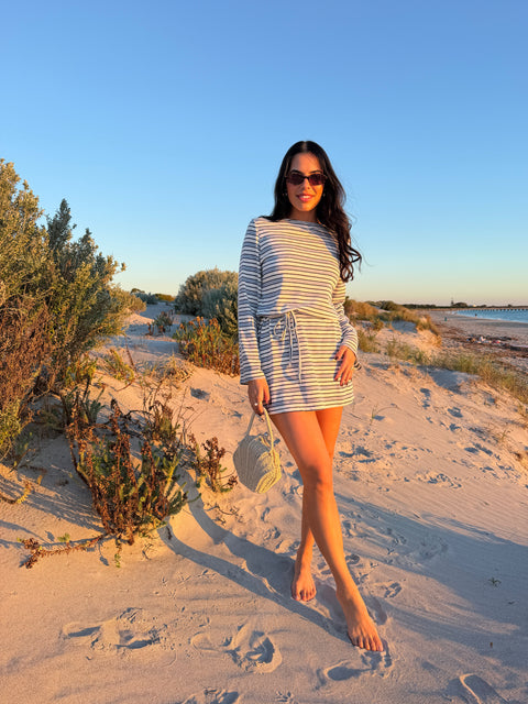 LELANI MINI DRESS- NAUTIC STRIPE
