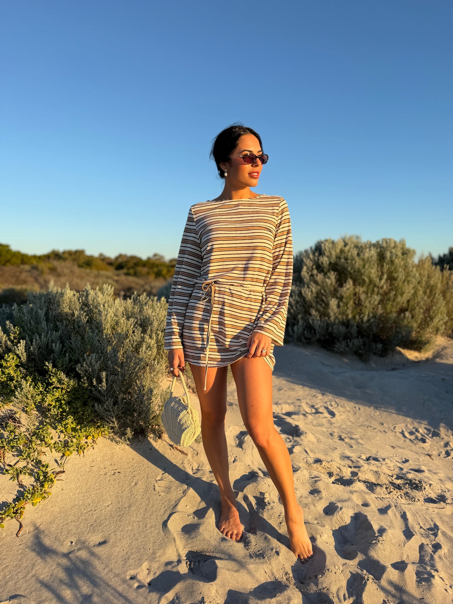 LELANI MINI DRESS- CABANA STRIPE