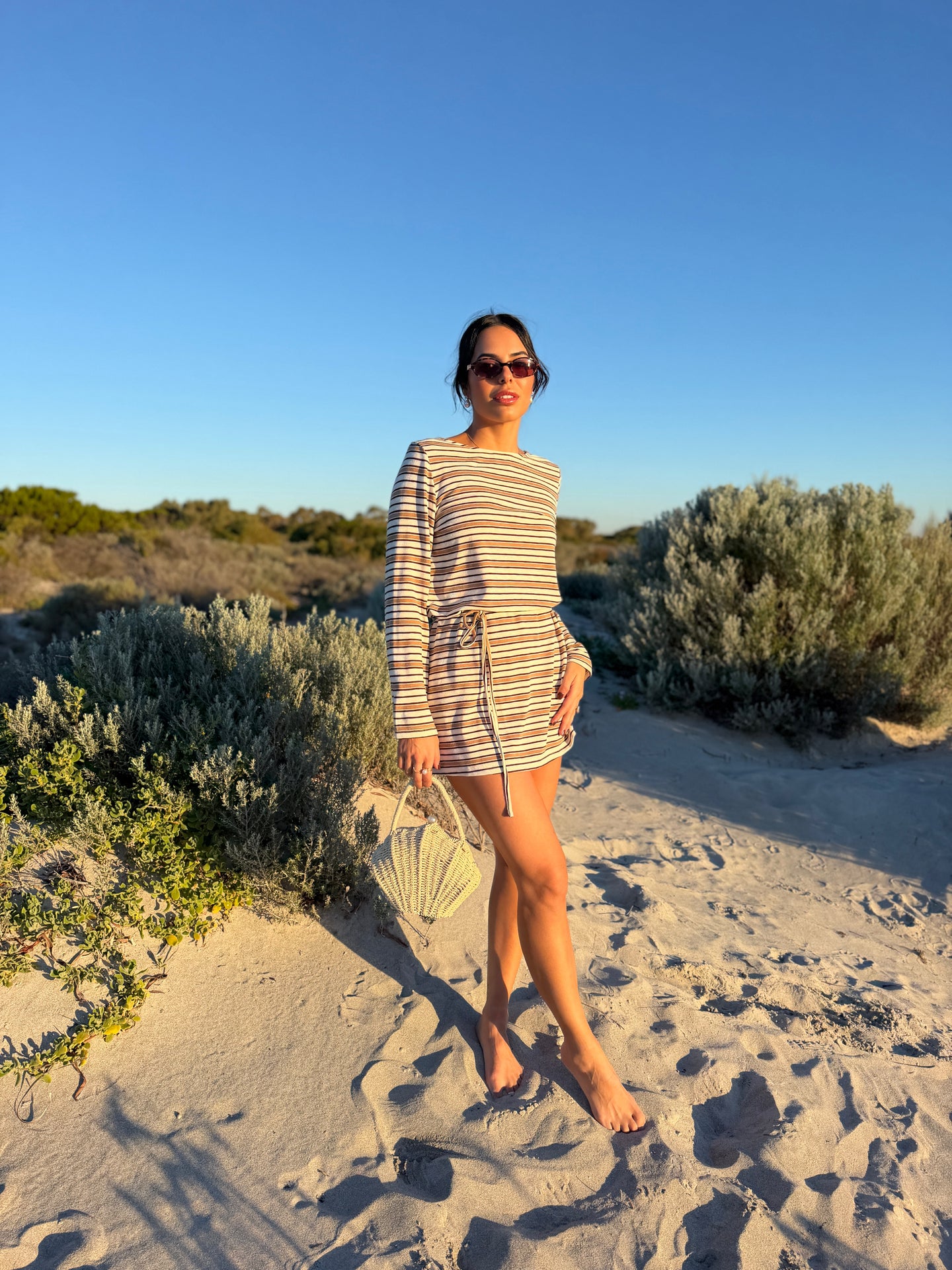 LELANI MINI DRESS- CABANA STRIPE