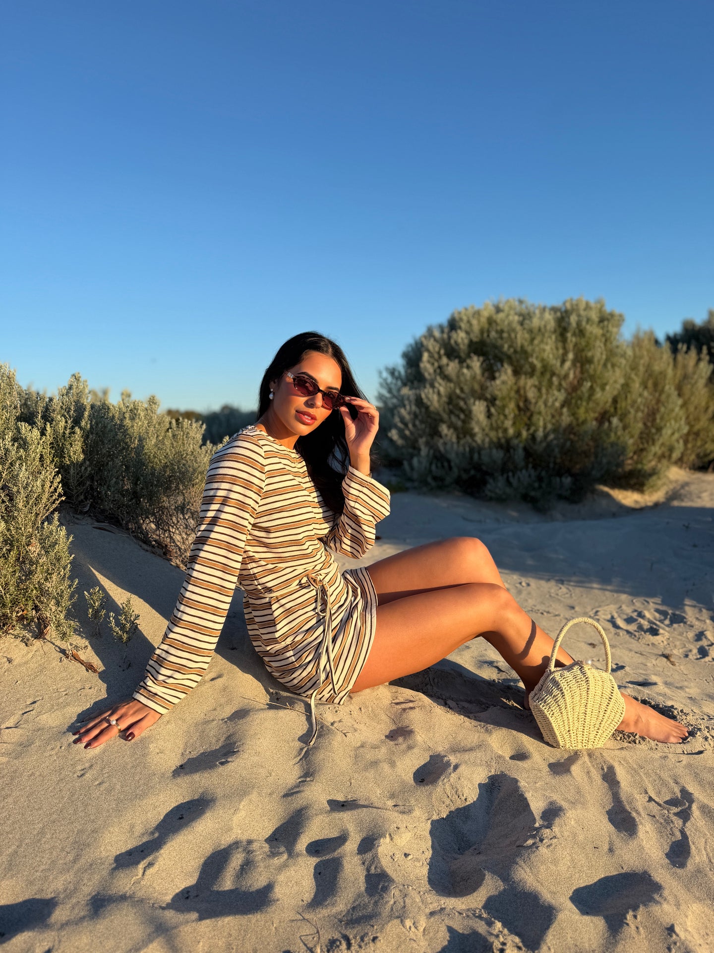 LELANI MINI DRESS- CABANA STRIPE