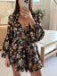 BAROSSA DRESS - BLACK FLORAL