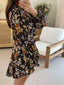 BAROSSA DRESS - BLACK FLORAL
