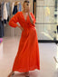 MIRAMAR TWIST MAXI DRESS - CORAL