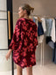 OMA SHIRT - FLORAL WINE