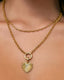 CIRCLE CHARM NECKLACE- GOLD