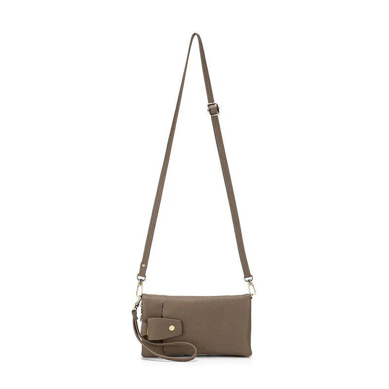 SKY CROSSBODY PHONE WALLET- DARK TAUPE