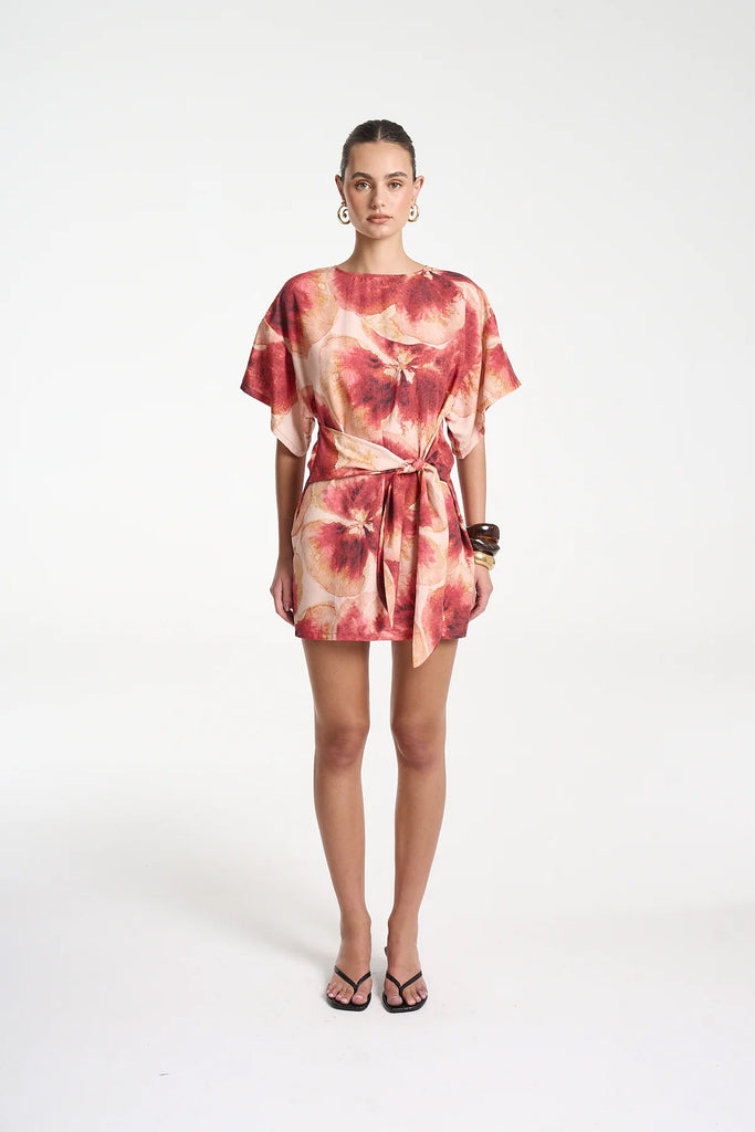 TIE FRONT DRESS- ALOHA BY SUMMI SUMMI