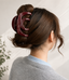 MATTEA HAIR CLAW-DEEP PLUM