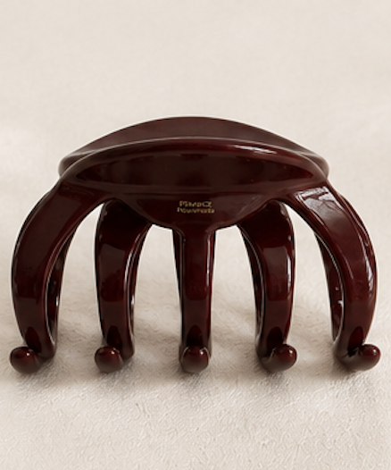 MATTEA HAIR CLAW-DEEP PLUM