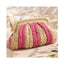 ELODY CLUTCH- PINK STRIPE