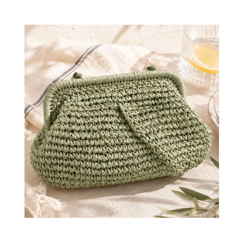 ELODY CLUTCH- MATCHA