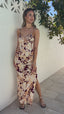 CALLISTA MAXI DRESS - BURGUNDY FLORAL