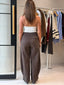 VAILA BARREL PANT - BROWN