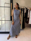 BRANDY MAXI DRESS - DENIM BLUE STRIPE
