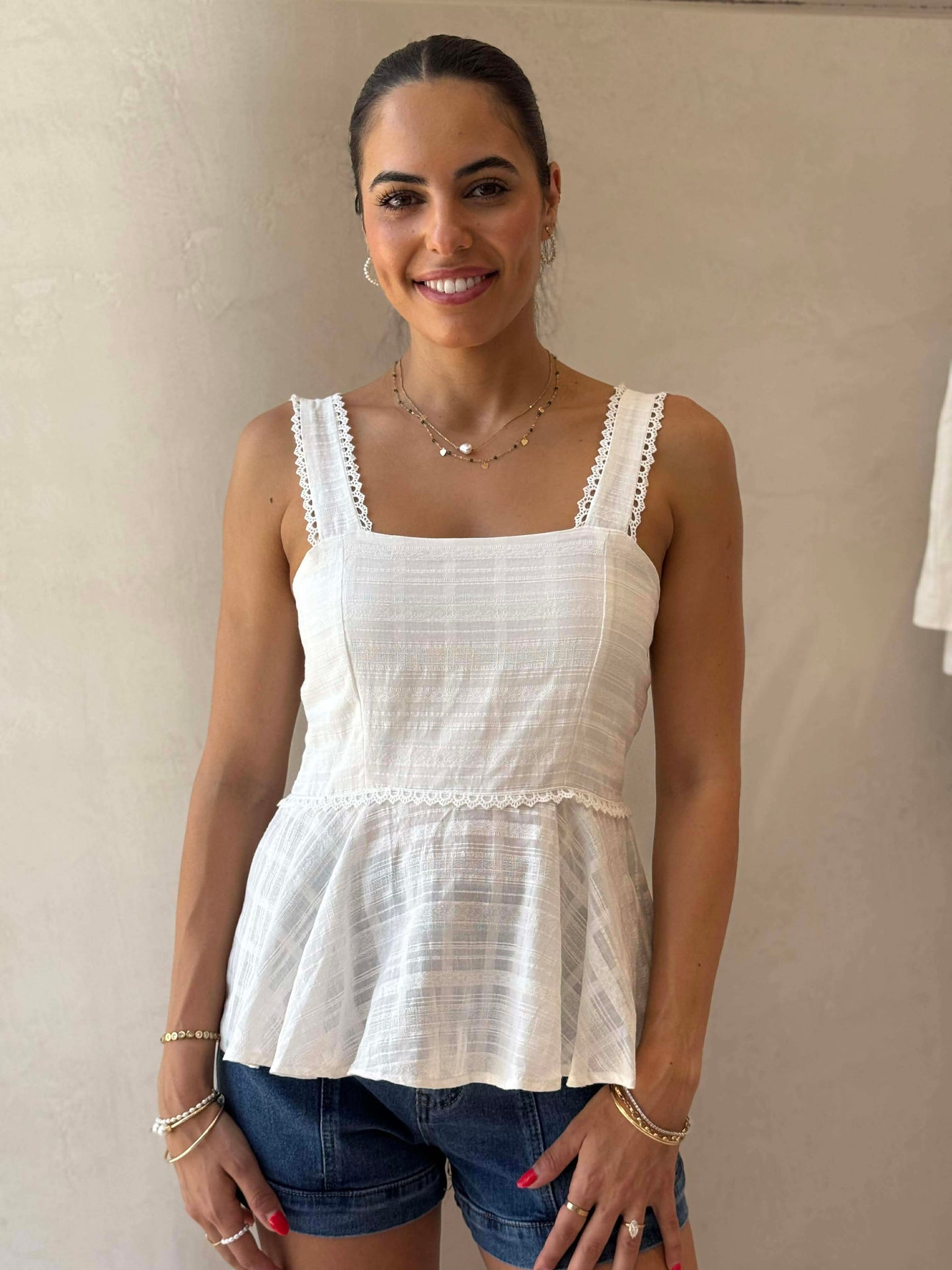 JENNA TOP- WHITE