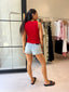 SOLEIL STAR KNIT TOP - RED