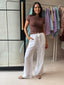 SITA SHORT SLEEVE TEE- CHOCOLATE