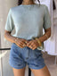 SUMMER KNIT TOP - MINT