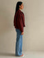 LENA SUEDE BOMBER- DEEP CHERRY
