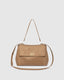ARDEN SUEDETTE SHOULDER BAG- HONEY