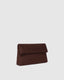 LUKA SUEDETTE CLUTCH CHOCOLATE